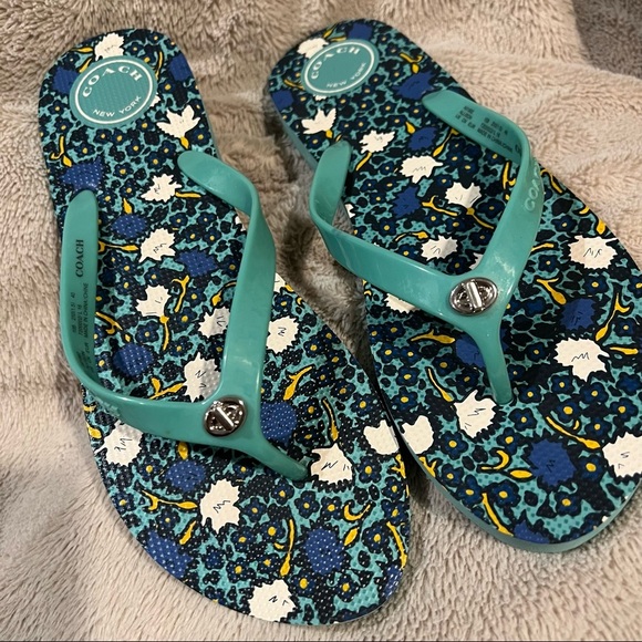 Coach Allison Teal Sandal - Picture 2 of 4
